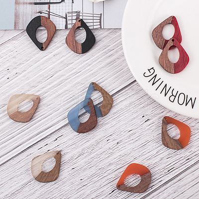 Resin & Wood Pendants RESI-OL0001-08A-1