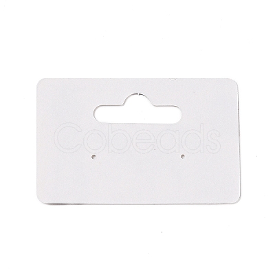 Rectangle Paper One Pair Earring Display Cards with Hanging Hole CDIS-C004-04B-1