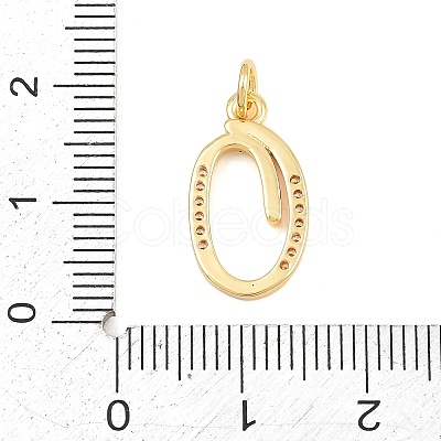 Brass Micro Pave Clear Cubic Zirconia Pendants CU-CBA7939-01O-G-1