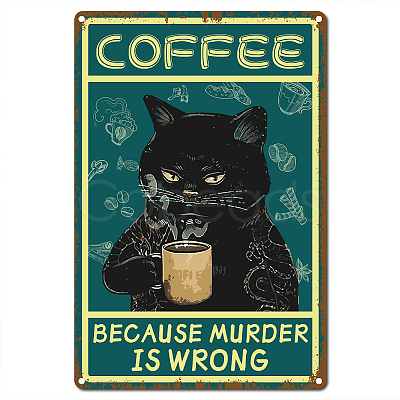 Rectangle with Word Vintage Metal Iron Sign Poster AJEW-WH0157-285-1