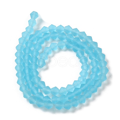 Imitate Austrian Crystal Frosted Glass Beads Strands EGLA-A039-T4mm-MD20-1