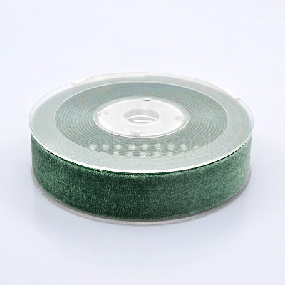 Polyester Velvet Ribbon for Gift Packing and Festival Decoration SRIB-M001-23mm-587-1