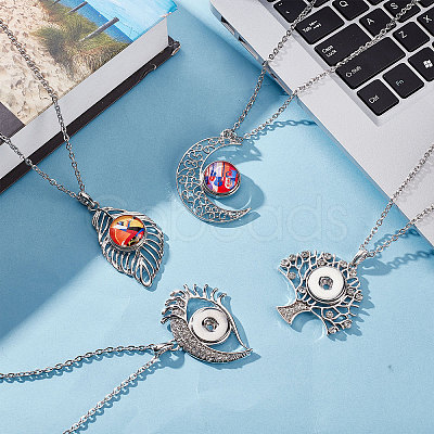 DIY Snap Necklace Making Kit DIY-SC0021-47-1