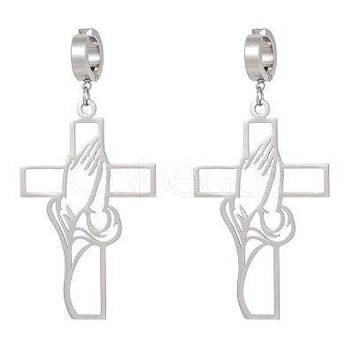201 Stainless Steel Clip-on Earrings FS-WGD509B-06-1