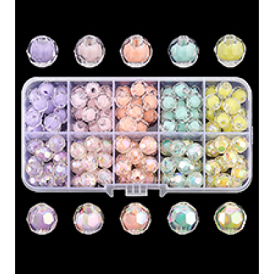 120Pcs 10 Style Transparent Acrylic Beads TACR-PH0001-35-1