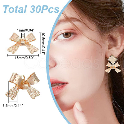 30Pcs Brass Charms KK-GO0001-50-1