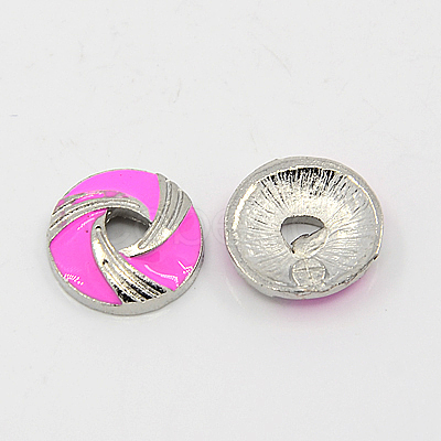 Alloy Enamel Bead Caps ENAM-D008-M-1