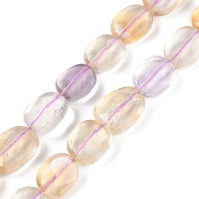 Natural Ametrine Beads Strands G-B125-K01-01-1