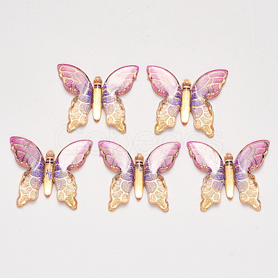 Transparent Acrylic Pendants X-TACR-R140-06F-1