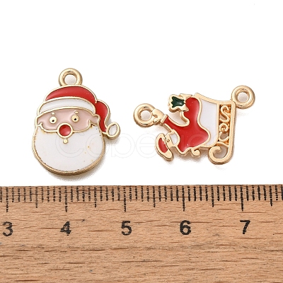 Christmas Theme Alloy Enamel Pendants FIND-M039-01I-1