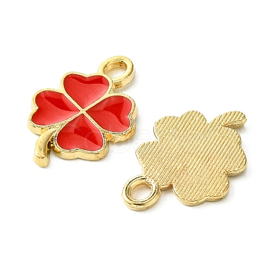 16Pcs 4 Colors Rack Plating Alloy Enamel Pendants ENAM-FS0001-76-1