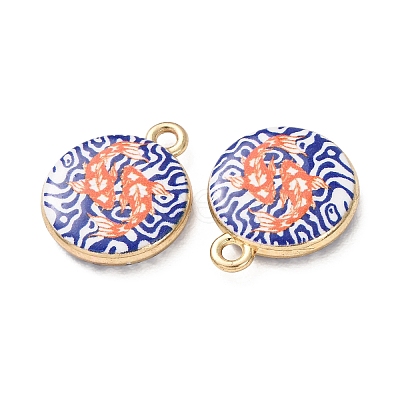 Printed Alloy Pendants AL-CBA7256-22G-1