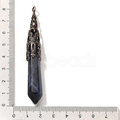 Natural Sodalite Pointed Big Pendants G-P560-02R-05-1