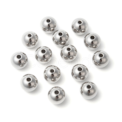 304 Stainless Steel Beads STAS-D052-8mm-P-1