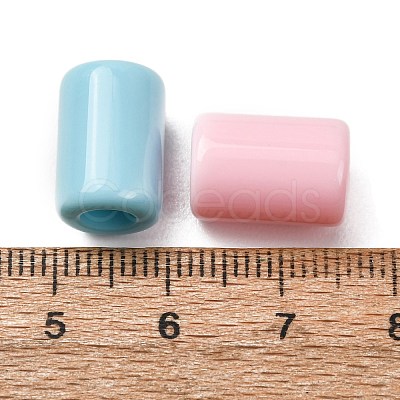 Opaque & Transparent Acrylic European Beads AC-CBABC78-11-1