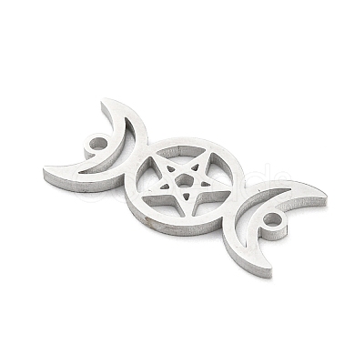 Tarnish Resistant 304 Stainless Steel Hollow Connector Charms STAS-P332-01P-1