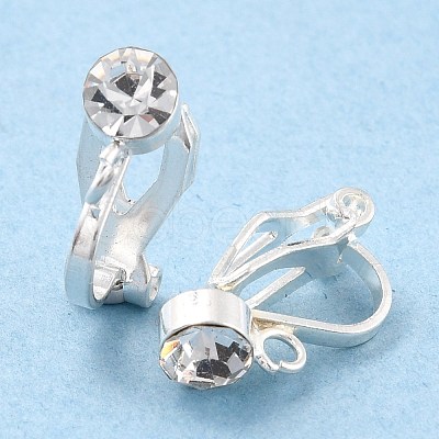Brass Clip-on Earring Findings KK-C219-01S-1