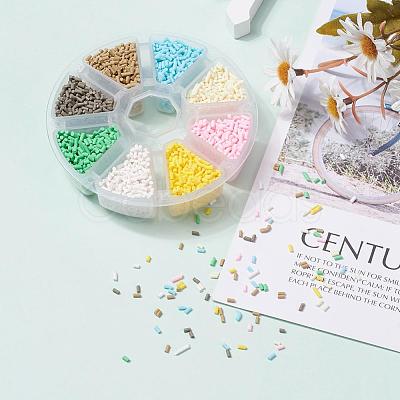 8000Pcs 8 Colors Handmade Polymer Clay Sprinkles CLAY-YW0001-13B-1