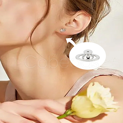 4Pcs Brass Ear Nuts KK-LP0004-04P-1