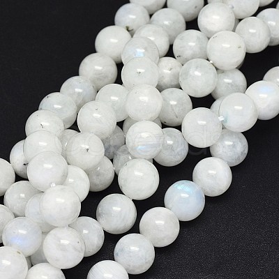 Natural Rainbow Moonstone Beads Strands G-F602-03-10mm-1