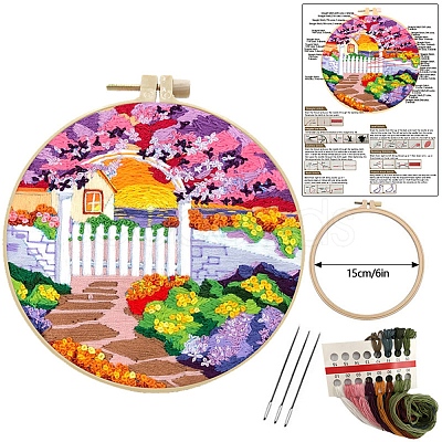 DIY Landscape Pattern Embroidery Kits for Beginners PW-WG2F1F8-01-1