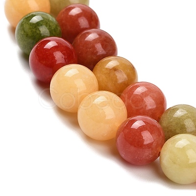 Natural White Jade Beads Strands G-Z097-A01-8mm-B-1