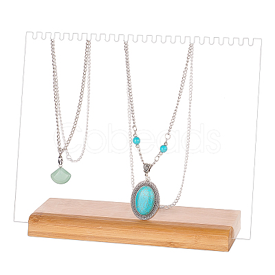 Acrylic Necklace Display Planks NDIS-WH0009-14A-1