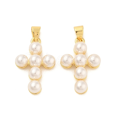 Shell Pearl Pendants ZIRC-F116-02-G-01-1