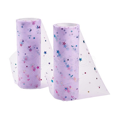 Star Sequin Deco Mesh Ribbons OCOR-P010-F10-1