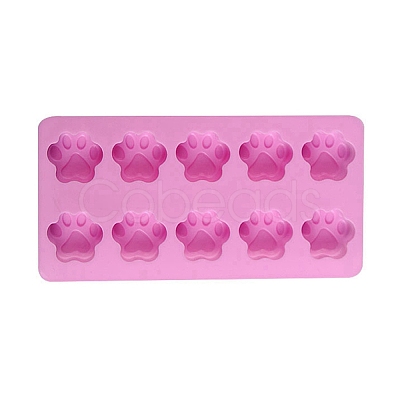Paw Shaped Fondant Molds LS-DIY-WH0215-44-1