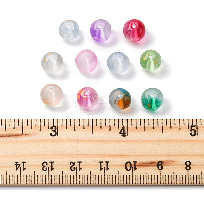 552Pcs 11 Colors Frosted Baking Paint Glass Beads DGLA-FS0001-14-1