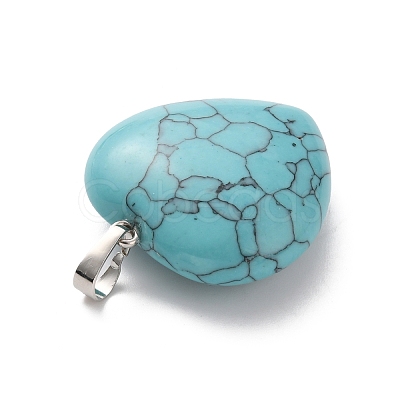 Synthetic Turquoise Pendants G-B042-02P-07-1