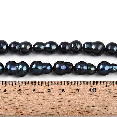 Natural Nucleated Baroque Keshi Pearl Beads Strands PEAR-S020-F13-1