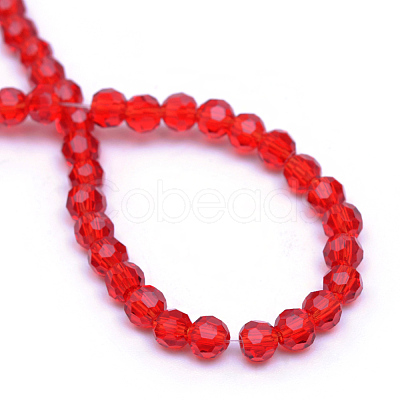 Transparent Glass Bead Strands GLAA-R166-10mm-01D-1