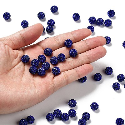 Pave Disco Ball Beads RB-A130-10mm-10-1