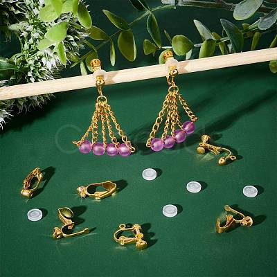 12Pcs 2 Style Clip-on Earring Findings DIY-SC0019-19-1