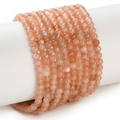 Natural Sunstone Beads Strands G-C284-C02-3mm-02-1