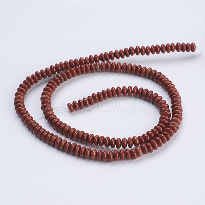 Natural Red Jasper Beads Strands G-P354-05-4x2mm-1