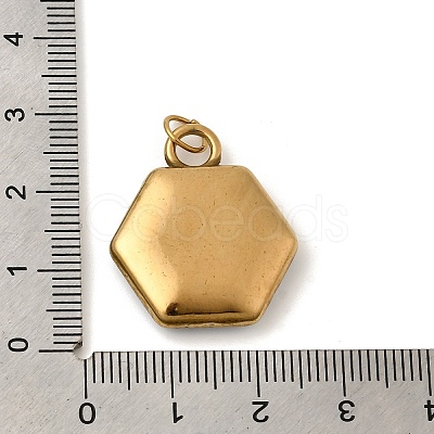 Printing 304 Stainless Steel Pendants STAS-K304-06D-G-1