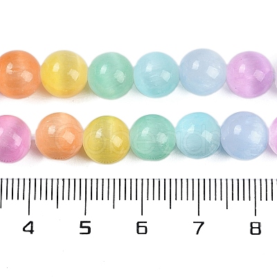 Macaron Color Natural Selenite Beads Strands G-F780-A01-02-1