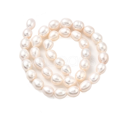 Natural Cultured Freshwater Pearl Beads Strands PEAR-I007-01F-08-1