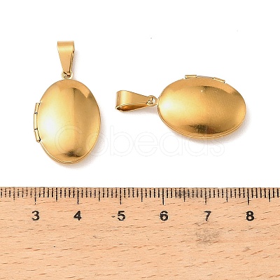 316 Stainless Steel Locket Pendants STAS-G168-15G-1