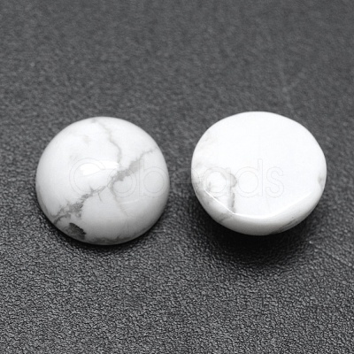 Synthetic Howlite Cabochons G-E492-H-12-1