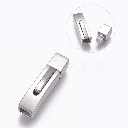 304 Stainless Steel Bayonet Clasps STAS-O114-046MP-C-1