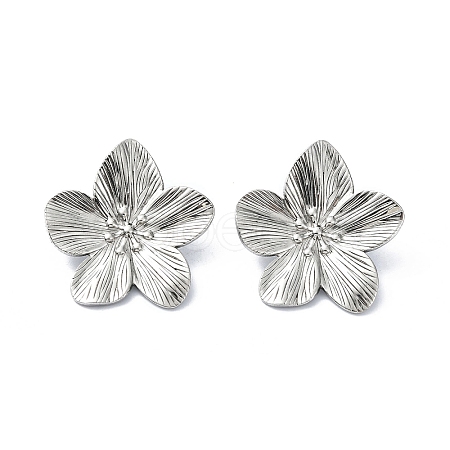 304 Stainless Steel Stud Earrings STAS-L024-004P-02-1