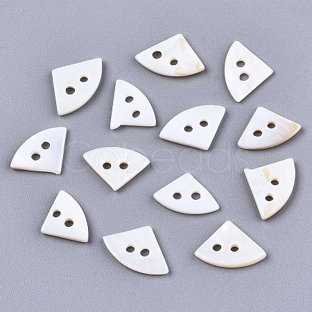 Natural Freshwater Shell Buttons SHEL-R113-03-1