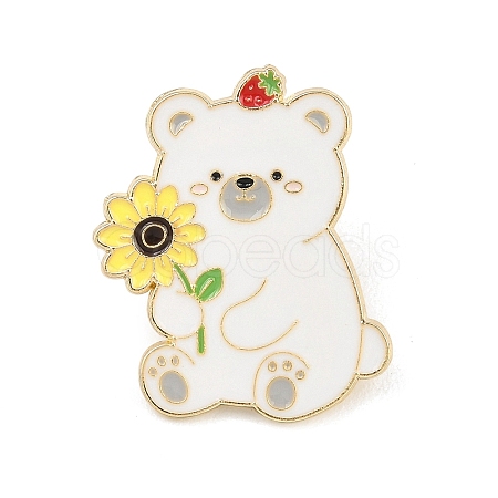 White Bear Enamel Pins LS-JEWB-I057-02KCG-01-1