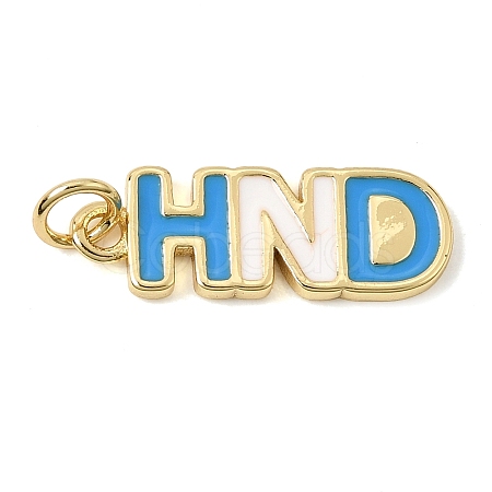 Brass Enamel Pendants KK-CBAA41C-17B-G-1