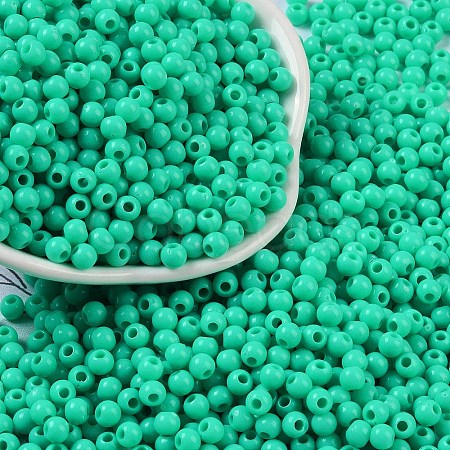 Opaque Acrylic Beads SACR-A007-01A-10-1