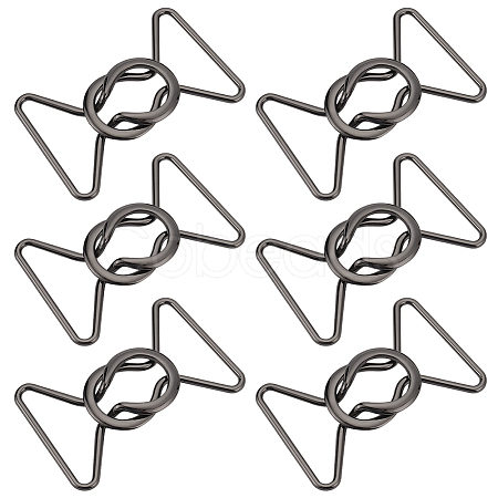 6Pcs Alloy Belt Buckles FIND-BC0004-73B-1